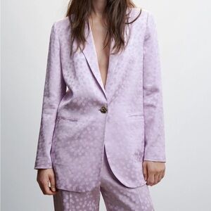 Mango Lilac Blazer + Pants set